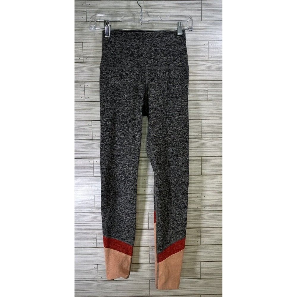 Beyond Yoga Spacedye High Waisted Leggings Sz S Gray‎ Pink Stretch Gym Athletic